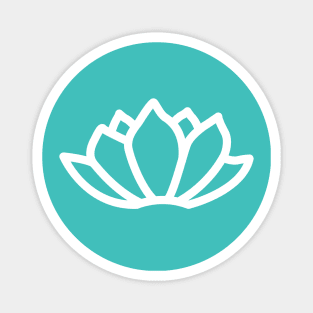 white lotus Magnet